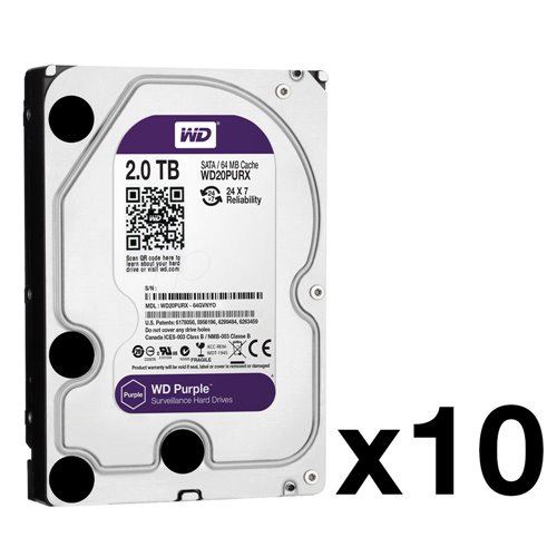 HDD-2-PACK10 - Paquet de 10 HDD de 2 To (Modelo WD20 ...