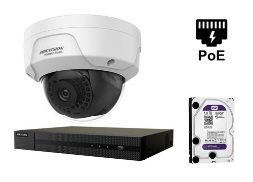 Caméra IP de Hikvision de 4 mégapixels - Kit1-Hwi-D141H