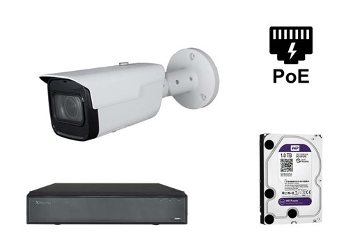 Caméra IP Starlight 2M - KIT1-XS-IPCV830SAW-2-EPOE