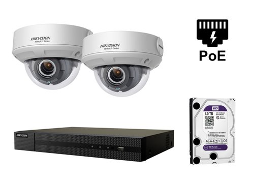 Caméra IP de 4 mégapixels Hikvision - KIT2-HWI-D640H-Z