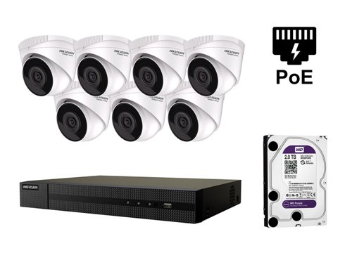 Caméra IP Hikvision 4 Megapixel - KIT7-HWI-T241H