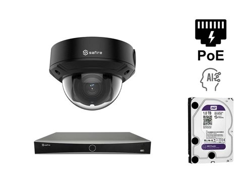Caméra Tourret IP de 6 MP - KIT1-SF-IPD834ZHB-2P