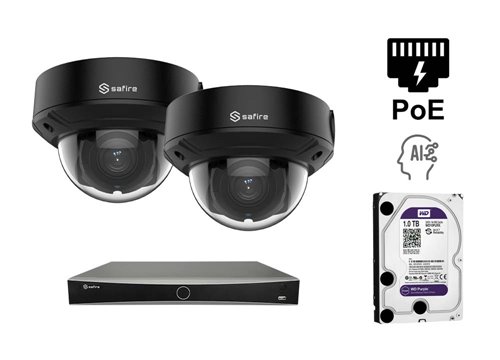 Caméra Tourret IP de 6 MP - KIT2-SF-IPD834ZHB-2P
