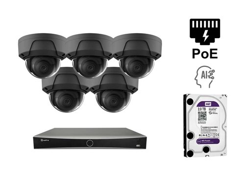 Safire 2 Megapixel IP Caméra - Kit5-SF-IPD835HG-2E