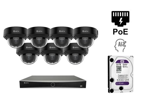 Caméra Tourret IP de 6 MP - KIT7-SF-IPD834ZHB-2P