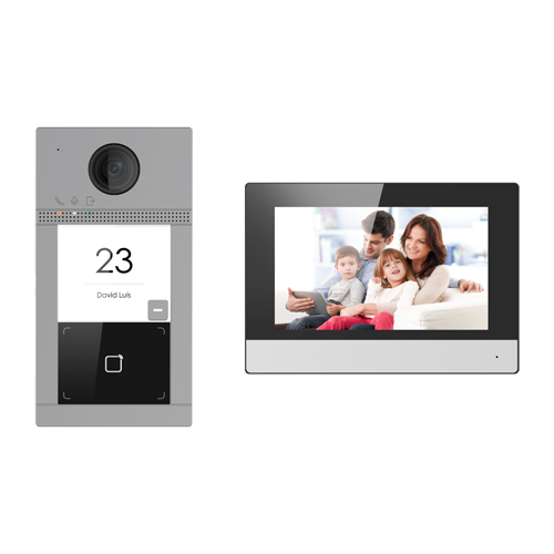 Kit d'interphone vidéo avec deux relais - SF-VIK003-S-WIP