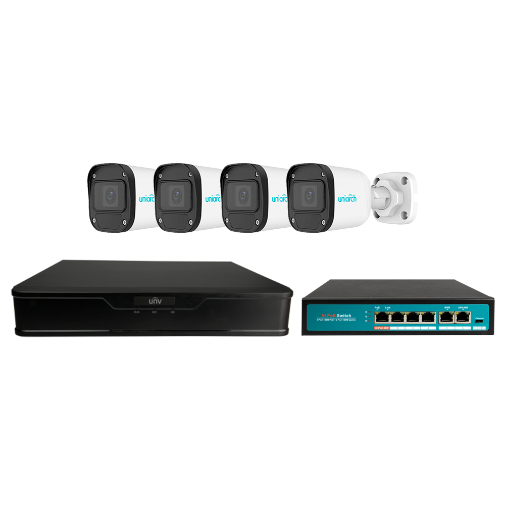 Kit de vidéovigilancia Uniview - UV-KIT101-B84XPOE