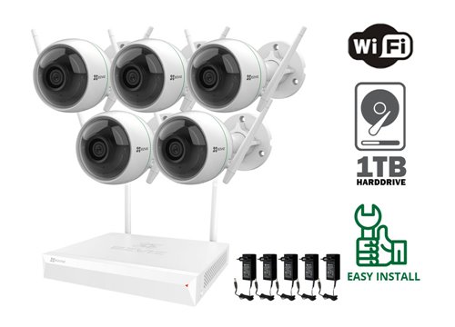 Caméra WiFi Ezviz 2 MP - KIT5-EZ-C3WN