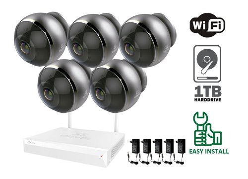 Caméra WiFi Ezviz 3 MP - KIT5-EZ-C6P