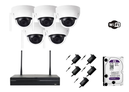 Caméra X-Security IP 3 Megapixel - KIT5-XS-IPDM843-3W-0360