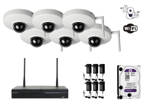 Caméra IP PAN et inclinaison - KIT6-XS-IPPT050SW-2W