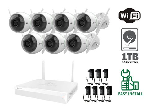Caméra WiFi Ezviz 2 MP - KIT7-EZ-C3WN