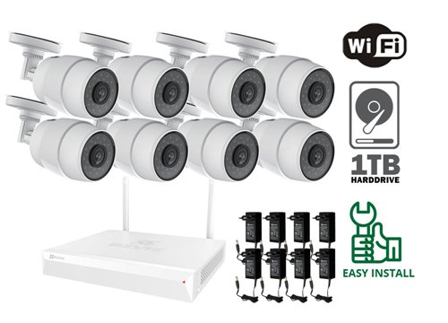 Caméra IP WiFi Ezviz WiFi - KIT8-EZ-C3C