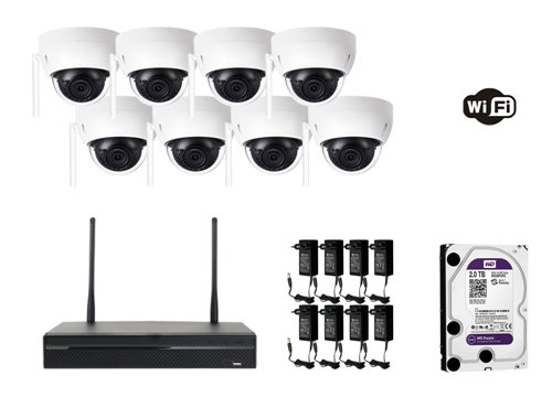 Caméra X-Security IP 3 Megapixel - KIT8-XS-IPDM843-3W-0360