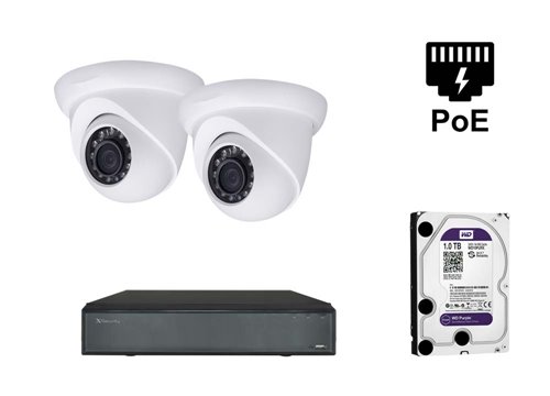 5 MP Caméra IP X-Security - KIT2-XS-IPDM741W-5
