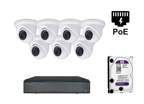 5 MP Caméra IP X-Security - KIT7-XS-IPDM741W-5