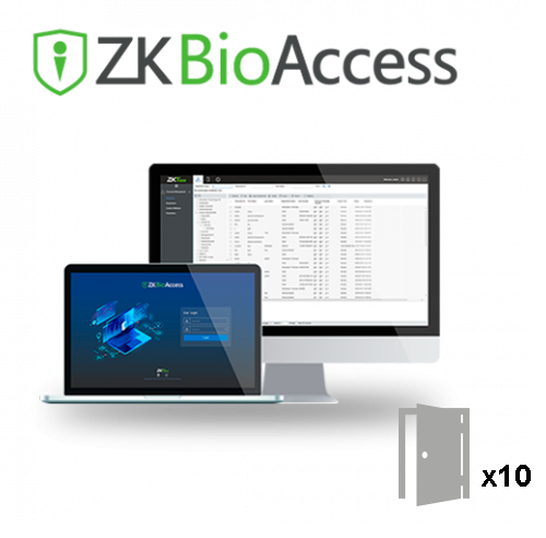 Licence du logiciel de contrôle d'accès - ZK-BioAccess-10D